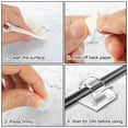 thumbnail image 5 of Cable Clips suoundey, 130 unidades, soporte de alambre autoadhesivo, 5 of 5