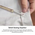 thumbnail image 4 of Thread Remover, Red Round Ball Slip Proof Handle Alloy Sewing Unpicker  for Needlework, 4 of 7