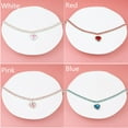 thumbnail image 2 of Pet Accessories Supplies Rhinestones Kitten Bling Three Row Diamond Necklace Love Pendant Cat Collar RED, 2 of 8