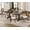Brown, variant on WAMPAT Modern Upholstered Dining Chairs Set of 6,Farmhouse Kitchen Chairs with Fabric Cushion & Solid Back for Dining Room,Living Room,Espresso Brown