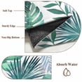thumbnail image 6 of Green Monstera Leaves Area Rugs 2.7'x5', Small Throw Rugs for Kitchen Bedroom, Tropical Blue Palm Leaf Botanical Summer Indoor Outdoor Rug Non-Slip Low Pile Carpet Runner Reversible Floor Mats, 6 of 8