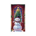 thumbnail image 2 of Christmas Door Tapestry Xmas Front Door Hanging Decor Holiday Party Cloth Door Curtain Christmas Door Cover for Home Bedroom Wdoor Holiday Decoration and Gift, 2 of 7