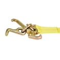 thumbnail image 3 of eRatchet 2" Tie-Down Ratchet Straps w/ Chain Extension & RTJ Cluster Hooks | 10,000 Lbs. Breaking Strength | Heavy Duty Cargo Straps for Flatbed, Trucks, and Trailers (2 Pack) (10 FT, Yellow), 3 of 9