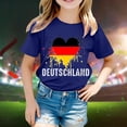 thumbnail image 2 of TZEWGL T-Shirts For Toddler Heart Flag Print Short Sleeve Round Neck Top For Baby size 8-9T, 2 of 4