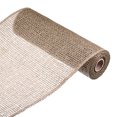 thumbnail image 1 of Unique Bargains PP Burlap Mesh 10' x 5 Yards Decorative Wrapping Ribbon, Flaxen 1 Roll, 1 of 5