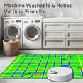 thumbnail image 5 of ODIKA 5'x7' Machine Washable Non-Slip Area Rug, Whimsical Traffic Route Imagery High Traffic Rug, Green, 36558, 5 of 7