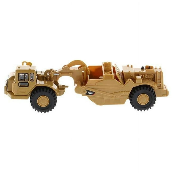 Diecast Masters 84405 1-87 HO Scale Yellow Diecast Model Tractor for CAT Caterpillar 627G Auger Scraper