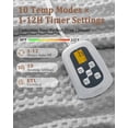 thumbnail image 6 of GARVEE Electric Heated Blanket Full Size,72"x84" Waffle Weave Fast Heating Blankets,10 Heat Levels & 1-12H Time Settings Auto Off,Gray, 6 of 10
