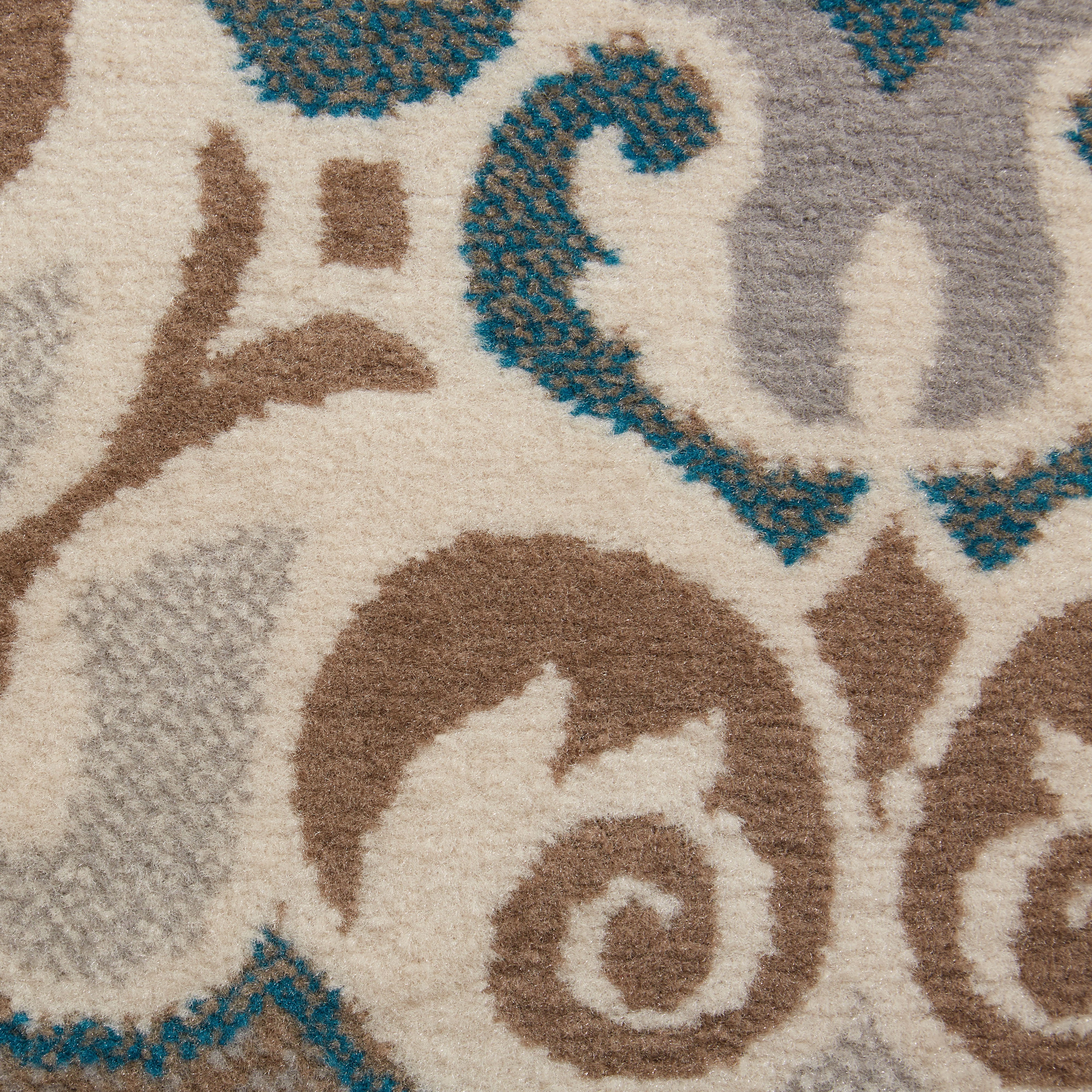 Home Dynamix Tremont Salem Patterned Area Rug, Taupe/Blue, 1'9"x7'2"