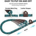 thumbnail image 3 of Fida Durable Slip Lead Dog Leash, 6 FT x 1/2" Heavy Duty Dog Loop Leash, Comfortable Strong Rope Slip Leash for Large, Medium Dogs, No Pull Pet Training Leash with Highly Reflective, Blue, 3 of 7