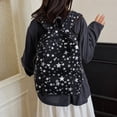 thumbnail image 2 of HJYCHN Backpack for Boys Star Print 3Pc Set Daypack with Drawstring Lunch Tote Pencil Case Back to School Supplies for Kids Bookbag for Girls Black, 2 of 4