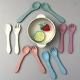 thumbnail image 3 of CNKOO BPA-Free Toddler Utensils Set - Silicone Baby Feeding Fork & Spoons For Self-Feeding & Tableware Training ZZZ, 3 of 7
