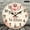 12x12in, variant on Patifu Bloom From Within Peony Book Round Wooden Wall Clock Silent Mechanical Movement for Home Decor 10x10in