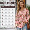 thumbnail image 7 of DISNIMO Capybara Strawberry Printed Sweatshirts for Women Long Sleeve Hoodies Waffle Hooded Sweatshirt Trendy Pullover Tops, 2XL, 7 of 7