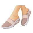 thumbnail image 4 of Ediodpoh Women's Summer Fashion Solid Color Large Mesh Bag Toe Slippers Comfortable Beach Slippers Womens Slippers Pink 7.5, 4 of 5