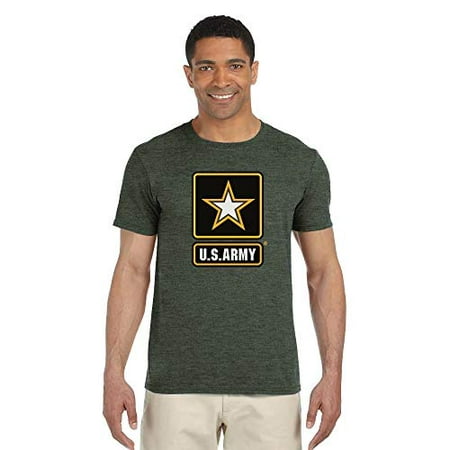 BROOKLYN VERTICAL Army T-Shirt - U.S Military Training Men Shirt (Military Green,