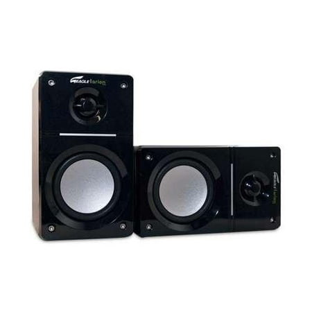 Eagle Arion ET-AR306-BK Compact Speakers - 2.1 Channel, 50 Watts Total, Subwoofer, Dark Gray