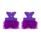 thumbnail image 5 of 2 vestidos para perros, ropa de fiesta, accesorios para fotos, disfraz para perros pequeños, gatos y mascotas. Violeta, 5 of 9