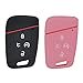 thumbnail image 3 of WEIBISS 2pcs Key Fob Cover Case Protector Shell Remote Keyless Entry Holder Bag for 2021 2020 2019 VW Volkswagen Tiguan Atlas Jetta Passat Golf Alltrack KR5FS14-US 3G0959754T, Black Pink, 3 of 4