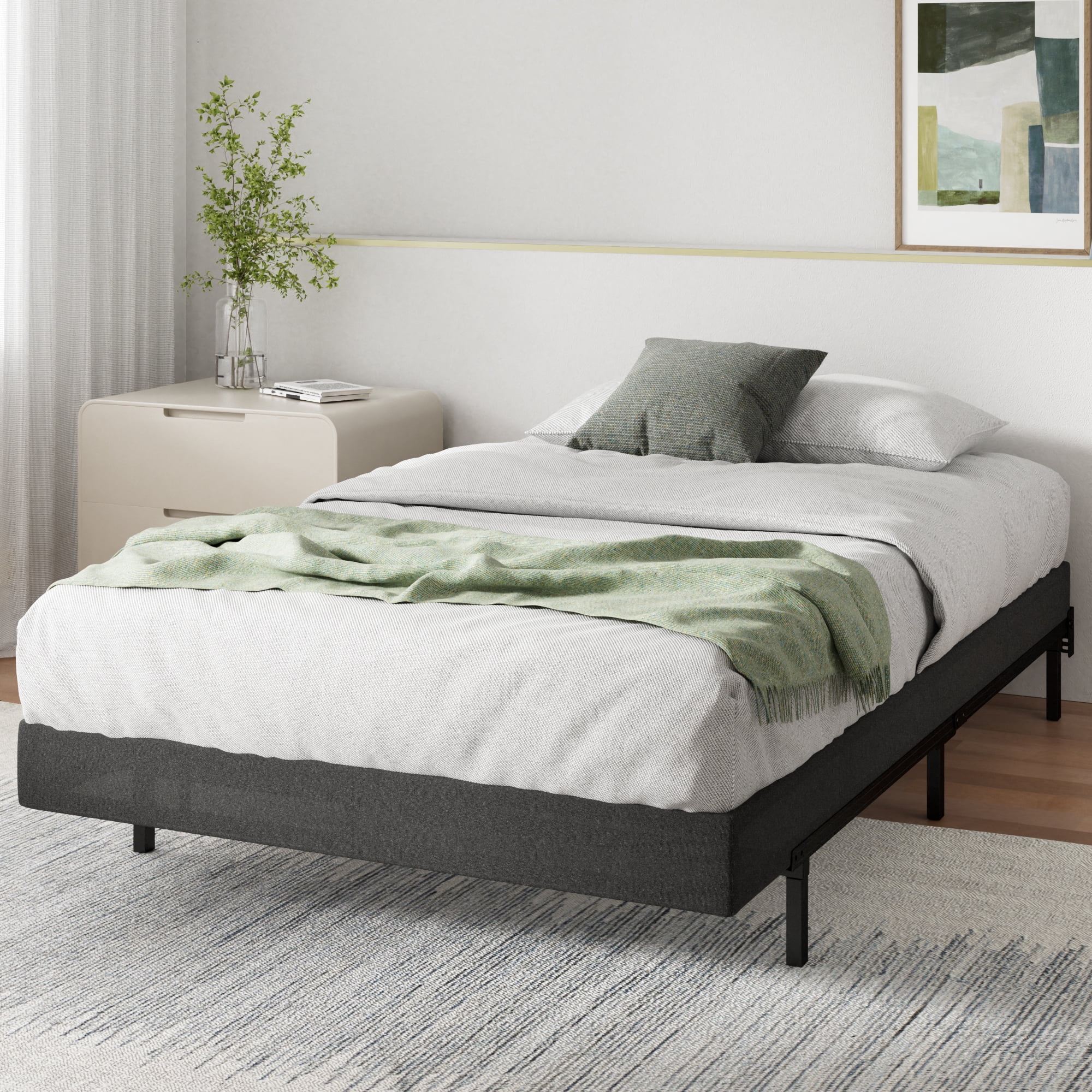 Zinus 5" WonderBox Smart Box Spring Quick Assembly Mattress Foundation, Queen