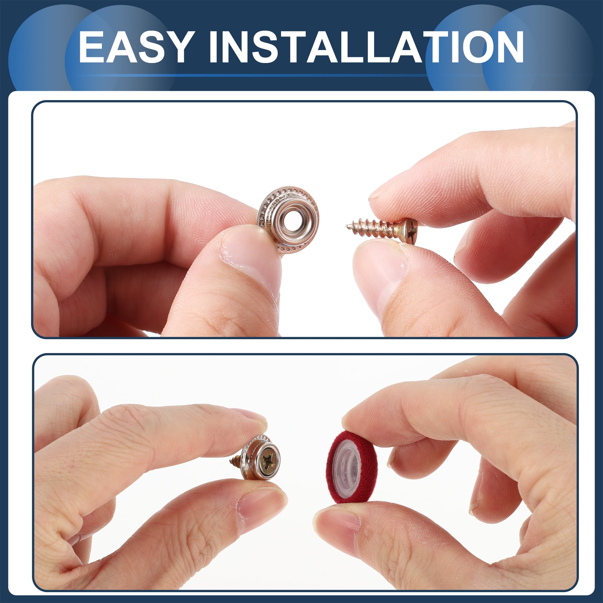 Unique Bargains 10Pcs Headliner Button Buckle Repair Clip for Car Roof Interior Wine Red