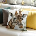 thumbnail image 3 of FCXZI Giraffe Throw Pillow Cover for Home Sofa Couch Linen 100% 20x20in, 3 of 5