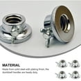 thumbnail image 3 of HORIALENCE 4 Pcs Barbell Lock Collar Double Lock Prevent Shaking for Gym, 3 of 8