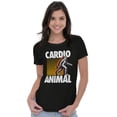 thumbnail image 4 of Cardio Workout Bigfoot Sasquatch Womens Fitted Plus Size Graphic Tee Brisco Brands 2X, 4 of 5