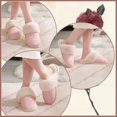 thumbnail image 2 of Women's Indoor Outdoor Memory Foam House Slippers,Cozy Fluffy Non-Slip Sole,Faux Fur House Shoes/Pink, 2 of 7