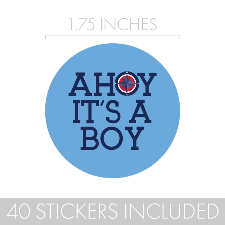 It's a Baby Boy!  Baby shower stickers, Baby stickers, Baby boy shower