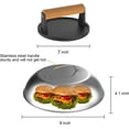 thumbnail image 2 of Cover Dome Basting Melting Griddle Cheese Grill Steam Lid Steak Burger Steaming Metal Grilling Press Bacon Round, 2 of 7