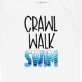 thumbnail image 4 of Inktastic Crawl Walk Swim Wave Design Boys or Girls Baby Bodysuit, 4 of 5