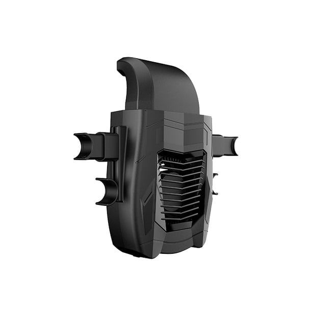 Ventilador del asiento trasero Yuarrent USB ajustable refrigeración de aire negro