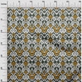 thumbnail image 2 of oneOone Organic Cotton Voile Fabric Diamond & Swirl Ikat Printed Fabric 1 Yard 42 Inch Wide, 2 of 4