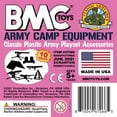 thumbnail image 6 of BMC Classic Plastic Army Men Playset Accessories - 10pc Military Camp - US Made, 6 of 6