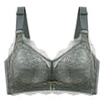 thumbnail image 1 of Sujetador push up de copa completa para mujer, ropa interior inalámbrica, fina, sin esponja, para chicas gorditas, pechos grandes, tallas grandes pequeñas, soporte superior, 1 of 6