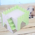 thumbnail image 2 of Guinea Pig Hideout House with Ramp Small Animal Maze Hut Habitat Accessories for Hamster, 2 of 5