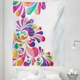 thumbnail image 1 of Colorful Tapestry, Floral Themed Design Curvy Colorful Background Nature Inspired Illustration Art, Fabric Wall Hanging Decor for Bedroom Living Room Dorm, 5 Sizes, Multicolor, by Ambesonne, 1 of 1