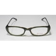 thumbnail image 3 of NEW ELLE 13351 WOMENS/LADIES RECTANGULAR FULL-RIM GREEN CAT EYE OPTIMAL EYE PROTECTION BEAUTIFUL FRAME DEMO LENSES 49-17-135 FLEXIBLE HINGES EYEGLASSES/EYEWEAR, 3 of 9