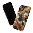 thumbnail image 3 of Elegant Black and Gold Marble Phone Case, Luxury Swirl Pattern Protective Cover for iPhone 16 15 14 13 12 Pro Max Mini, 3 of 6