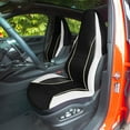 thumbnail image 3 of Universal Fit Car Seat Cover, Automotive Seat Covers, Bold Contrasting Leatherette Seat Covers, Water-resistant Seat Protector for Cars, Trucks, SUVs and Vans, Car Accessories - Full Set, 3 of 8