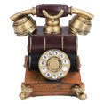 thumbnail image 2 of Phone Art Statue, Vintage Decorative Phone Model  Dial Saving Pot Resin  for Cafe, 2 of 8