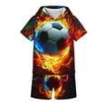 thumbnail image 7 of Amidoa Boys Summer Outfit Sets 2 Piece T-Shirt Graphic Short Sleeve and Shorts Set Kids Clothing Sets Orange Size 8, 7 of 7