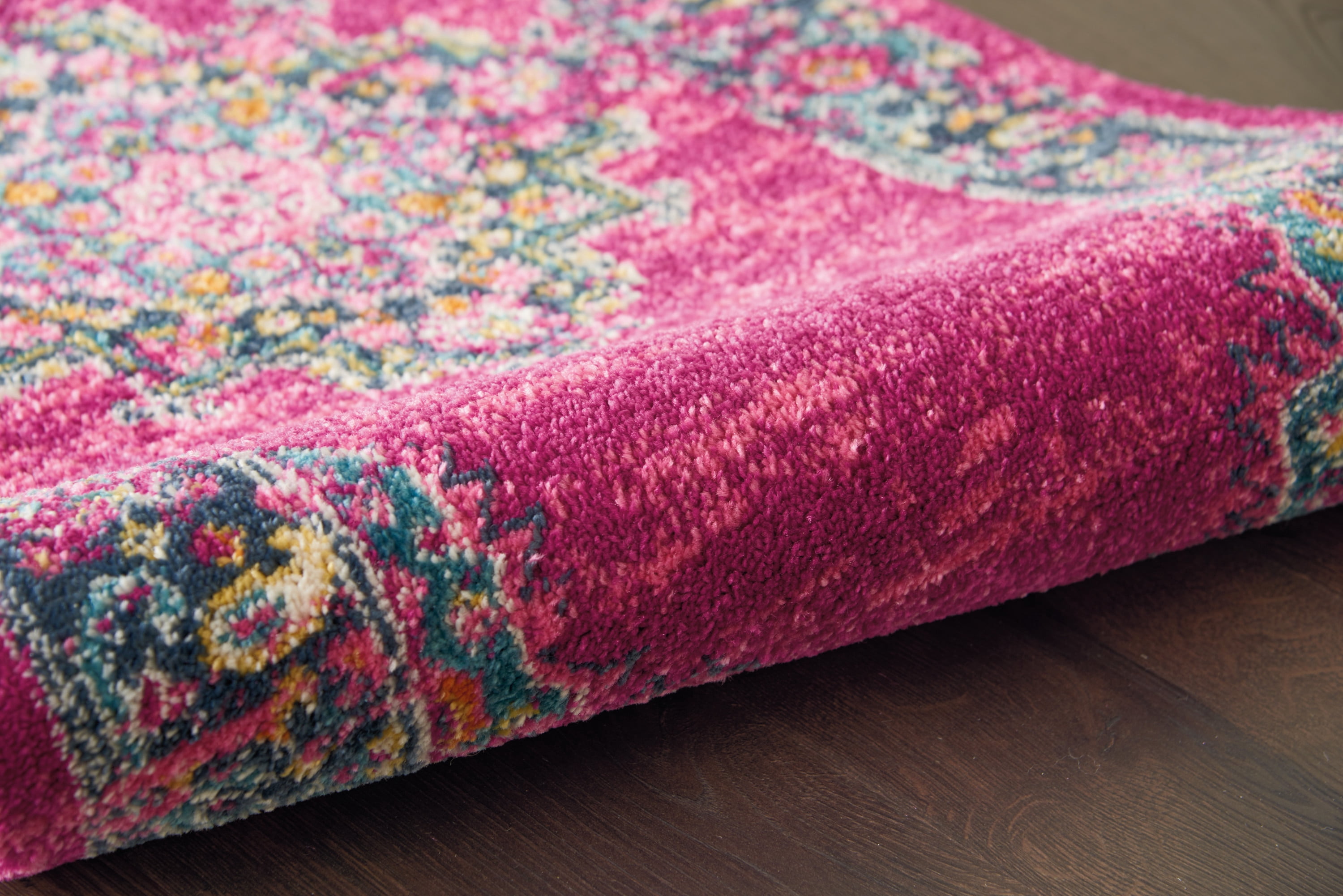 Nourison Passion Persian Fuchsia 2'2" x 10' Area Rug, (2x10)