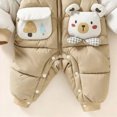 thumbnail image 5 of 18-24 Months Toddler Baby Snowsuits Hooded Romper Jumpsuit Cute Design Outwear Jackets Outfits for Girls Boys Toddler Kids Winter Clothes, 5 of 7
