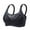 Black, variant on Lightly Women Wirefree Bras Summer Mesh Full Coverage Bralettes Breathable Adjustable Strap Padded Bras