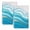 Blue, variant on Green Abstract Kitchen Towels Set of 1, Waves Gradient Water Ripple Striped Absorbent Dish Towels for Kitchen, Microfiber Hand Towel, Quick Drying Tea Towel for Cleaning Decorative Dishcloths