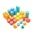 thumbnail image 4 of 26Pcs 3D Geometric Shapes Montessori Toys Math Manipulatives Geometry Set for Yotijar Formas geométricas, 4 of 9