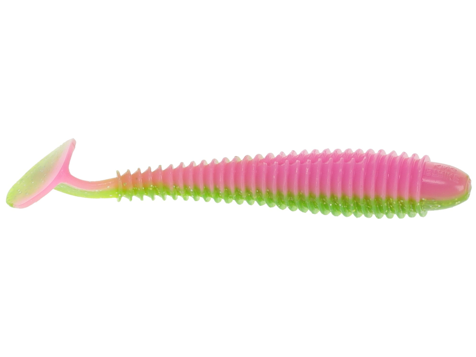 (2 pack) Strike King Saltwater Rage Swimmer 3.75 inch Soft Swimbait Fishing Lure, Electric Chicken