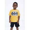 thumbnail image 2 of DC Comics Batman Toddler Boys T-Shirt and Mesh Shorts Outfit Set Toddler to Little Kid, 2 of 5
